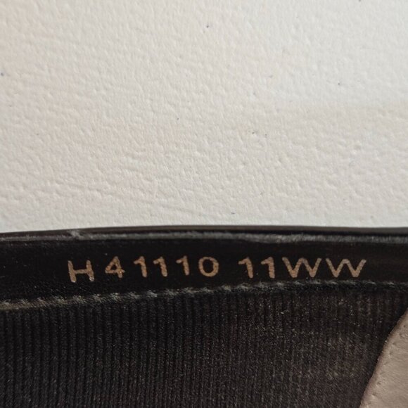 Ros Hommerson Brie Black Leather Heel Pump Extra-Wide Shoe Sz 11WW - Picture 7 of 8